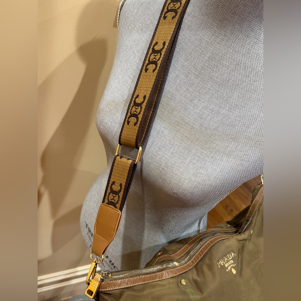 Prada Olive Green Nylon Zip Tote Bag-please read for condition - Picture 2 of 15